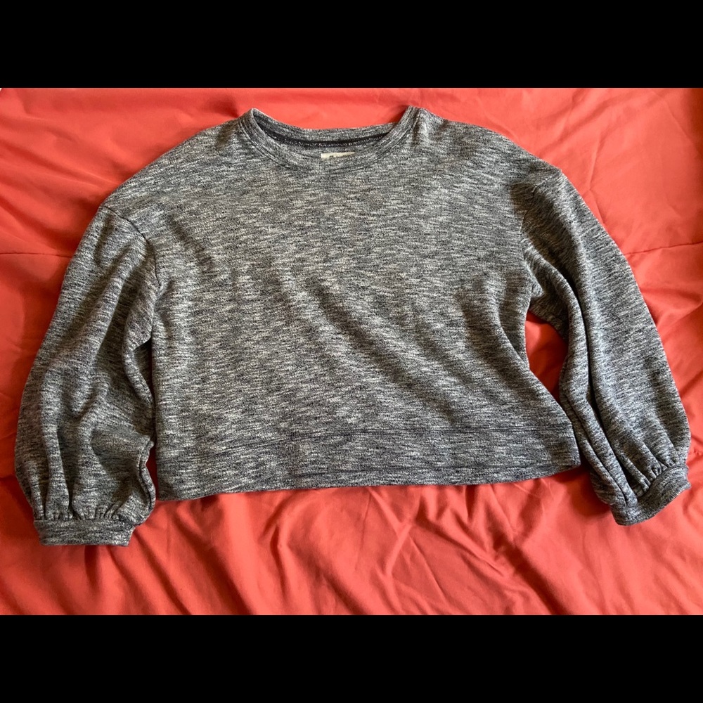 Madewell Striped Grady Balloon-Sleeve Pullover